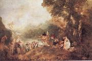 WATTEAU, Antoine, The Pilgrimago to the Island of Cythera